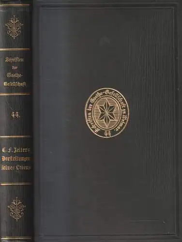 Buch: Carl Friedrich Zelters Darstellungen seines Lebens, W. Schottländer. 1931