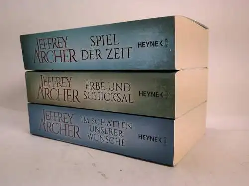 3 Bücher Jeffrey Archer: Die Clifton-Saga, Spiel der Zeit, Erbe und Schicksal...