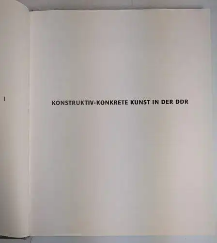 Buch: Konstruktiv-konkrete Kunst in der DDR, Ingrid Adler, 2016, Xenomoi