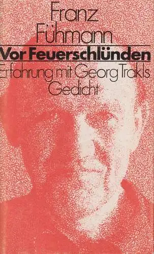 Buch: Vor Feuerschlünden, Fühmann, Franz. 1982, Hinstorff Verlag, gebraucht, gut