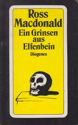 Buch: Ein Grinsen aus Elfenbein, Macdonald, Ross. Detebe, 1988, Diogenes Verlag
