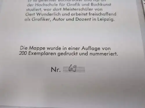 Mappe: Eroberung, Frank Wedekind, Karl-Georg Hirsch, 2009, Museum für Druckkunst