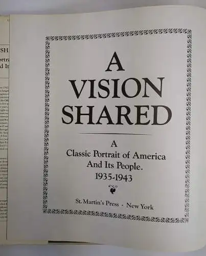 Buch: A Vision Shared - A Classic Portrait of America And Its People 1935-1943