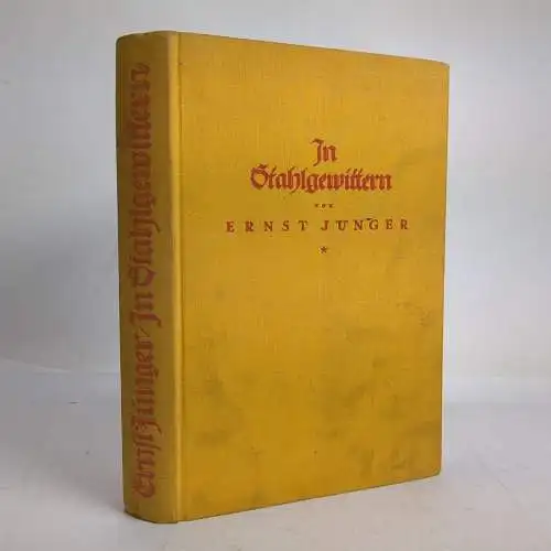 Buch: In Stahlgewittern, Jünger, Ernst. 1929, Verlag von E.S. Mittler & Sohn