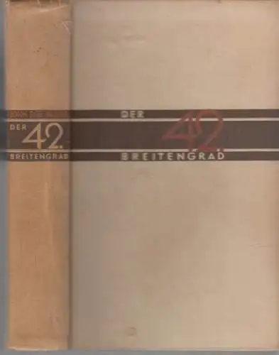Buch: Der 42. Breitengrad, Dos Passos, John. 1930, S. Fischer Verlag, Rom 200673