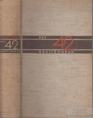 Buch: Der 42. Breitengrad, Dos Passos, John. 1930, S. Fischer Verlag, Roman