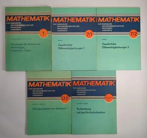 5x Mathematik für Ingenieure, Naturwissenschaftler, Ökonomen, Landwirte