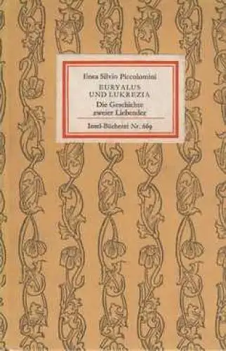 Insel-Bücherei 669, Euryalus und Lukrezia, Piccolomini, Enea Silvio. 1982