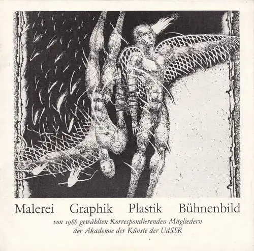 Ausstellungskatalog: Malerei Graphik Plastik Bühnenbild. Hartel, Brigitte, 1990