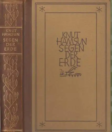 Buch: Segen der Erde, Hamsun, Knut. 1918, Deutsche Buch-Gemeinschaft, Roman