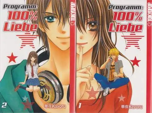 2 Mangas: Programm: 100% Liebe 1+2. Kayoru, 2014, Tokyopop, gebraucht, sehr gut