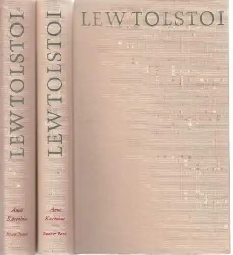 Buch: Anna Karenina, Tolstoi, Lew. 2 Bände, 1970, Rütten & Loening