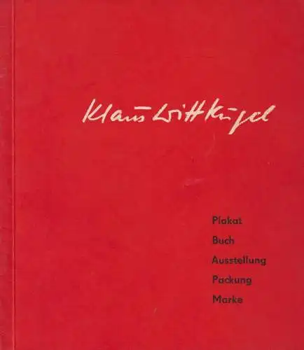 Buch: Klaus Wittkugel, 1960, Plakat, Buch, Ausstellung, Packung, Marke