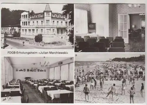 AK FDGB-Erholungsheim Julian Marchlewski, ca. 1985, Bild und Heimat, gelaufen