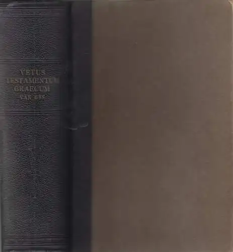 Buch: Vetus Testamentum graecum. Leandri von Ess, 1924, Ernesti Brendtii