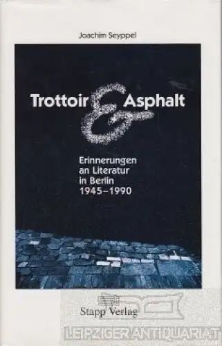 Buch: Trottoir & Asphalt, Seyppel, Joachim. 1994, Stapp Verlag Wolfgang Stapp