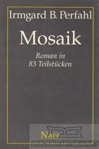 Buch: Mosaik, Perfahl, Irmgard B. 1994, Gunter Narr Verlag, gebraucht, gut