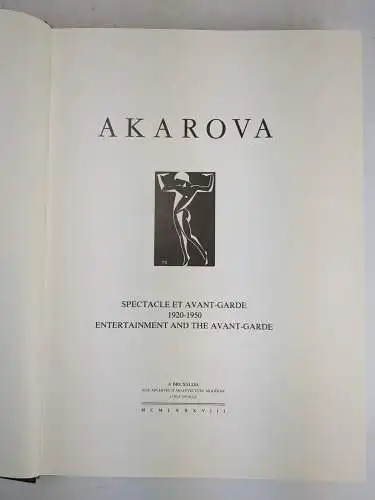 Buch: Akarova, Spectacle et / Entertainment and the Avant-Garde 1920-1950