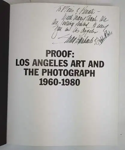 Buch: Proof: Los Angeles Art and the Photograph 1960-1980, C. Desmarais, 1993