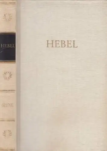 Buch: Hebels Werke in einem Band, Hebel, Johann Peter. 1975, Aufbau-Verlag, BDK