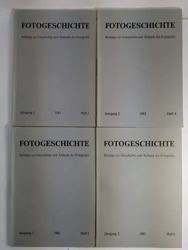4 Hefte Fotografie Heft 3-6 / 1982, Jahrgang 2, Timm Starl, Beiträge zur ...