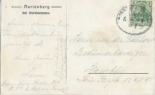 AK Marienburg bei Nordstemmen. ca. 1939, Postkarte. Ca. 1939, gebraucht, gut