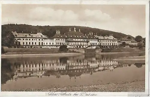 AK Schloss Pillnitz bei Dresden. ca. 1941, Postkarte. Ca. 1941, gebraucht, gut