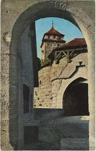 AK Rothenburg o.T. Spital Tor. ca. 1939, Postkarte. Ca. 1939, Novitas Verlag