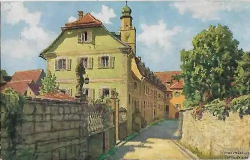 AK Bad Mergentheim a./Tbr. Pfarrgang. ca. 1934, Postkarte. Serien Nr, ca. 1934