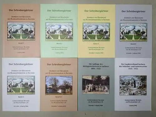 8 Hefte: Der Schrebergärtner 1-6/7 + Schreber- und Kleingartenvereine 1864-1933