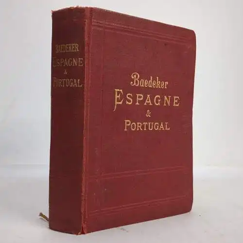 Buch: Espagne et Portugal, Manuel du Voyageur, Karl Baedeker, 1920, französisch
