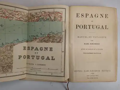 Buch: Espagne et Portugal, Manuel du Voyageur, Karl Baedeker, 1920, französisch