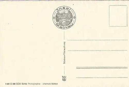 AK Insel Meinau. Rosengarten. ca. 1936, Postkarte. Ca. 1936, gebraucht, gut