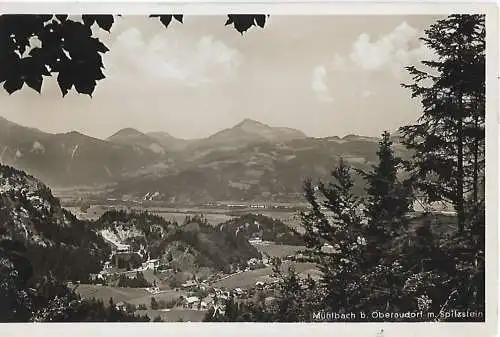 AK Mühlbach b. Oberaudorf m. Spitzstein. ca. 1938, Postkarte. Serien Nr