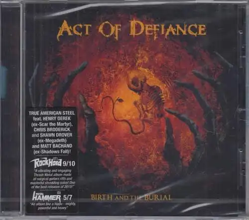 CD: Act of Defiance, Birth and the Burial. 2015, original eingeschweißt