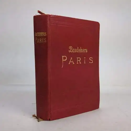 Buch: Paris und Umgebung, Handbuch für Reisende, 1923, Karl Baedeker