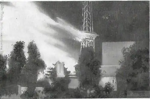 AK Brand in der Funkausstellung. 19. August 1935. ca. 1935, Postkarte. Ca. 1935