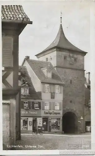 AK Lichtenfels. Unteres Tor. ca. 1937, Postkarte. Ca. 1937, Verlag H.O. Schulze