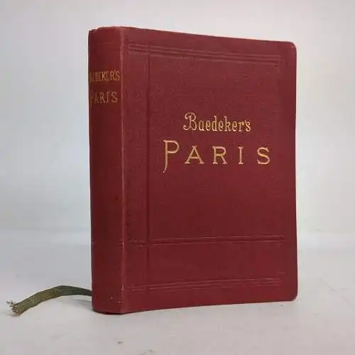 Buch: Paris und Umgebung, Baedeker, Karl. 1923, Verlag Karl Baedeker 339562