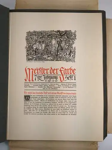 Mappe: Meister der Farbe Heft I-XII / 1910, Europäische Kunst der Gegenwart