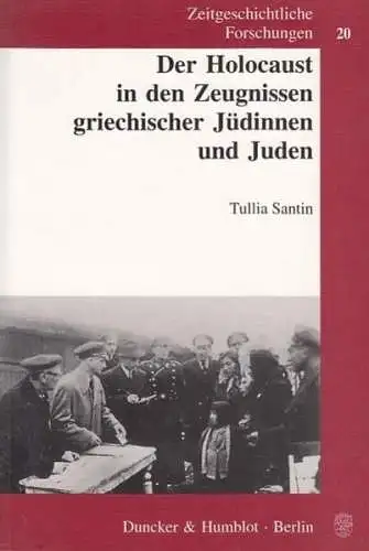 Buch: Der Holocaust in den Zeugnissen griechischer Jüdinnen und Juden, Santin