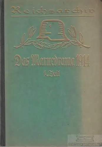 Buch: Das Marnedrama 1914, 1. Teil, Bose, Thilo von u. Alfred Stenger. 1928