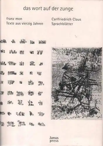 Buch: das wort auf der zunge, Mon, Franz u.a., 1991, gebraucht, akzeptabel