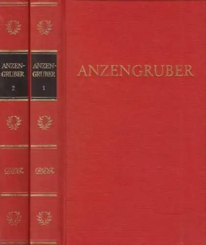 Buch: Werke in zwei Bänden, Anzengruber, Ludwig. 2 Bände, 1977, Aufbau Verlag