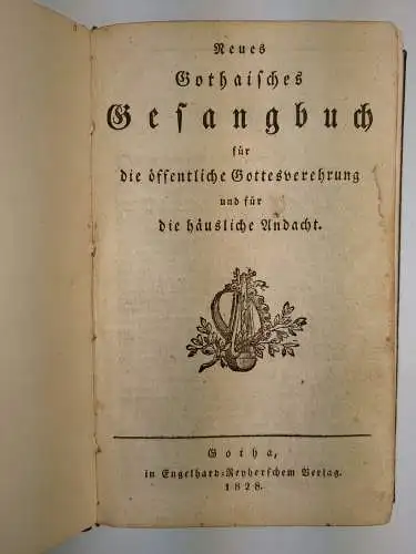 Buch: Neues Gothaisches Gesangbuch, K. G. Bretschneider, 1828, Engelhard