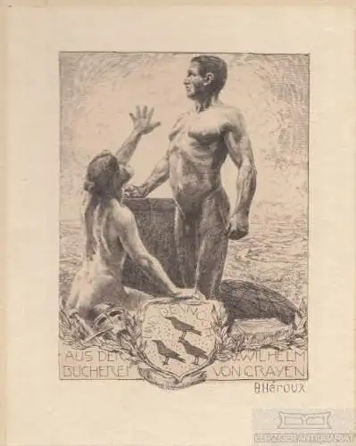 Exlibris für Wilhelm von Craven, Heroux, Bruno. Kunstgrafik, 1910