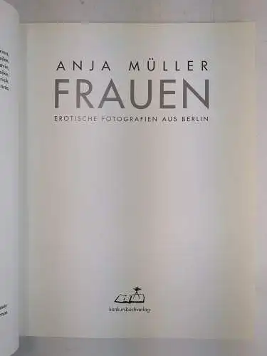 Buch: Frauen - Erotische Fotografien aus Berlin, Anka Müller, 2000, konkursbuch