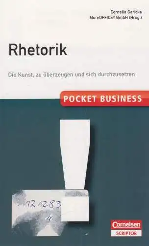 Buch: Pocket Business. Rhetorik. Gericke, Cornelia, 2013, Cornelsen Scriptor