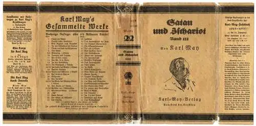 Schutzumschlag: Satan und Ischariot Band III. May, Karl, Karl-May-Verlag