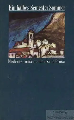 Buch: Ein halbes Semester Sommer, Motzan, Peter. 1981, Volk und Welt Verlag